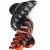 Import vintage simple fashion pure color black painting plastic hair claw for women from China