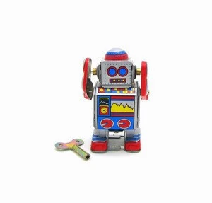 vintage tin toys tinplate wind up tin toy robot