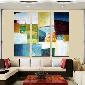 Wall Hanging Group Canvas Panel Art 3 Panels Oil Painting Wall Art For Living Room