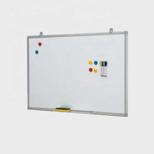 Wall mounted aluminum frame magnetic dry erase white board