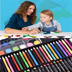 Watercolor Pen Set Color Watercolor Pen Crayons 208 Piece Set Deluxe Painting Tool Kit Blue Children&#39;s Toy Birthday Present