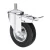 Import WBD 200mm European type black heavy duty rubber roller caster wheels from China