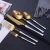 Import wholesale 4PCS luxury  stainless steel 18/8 black flatware set from China