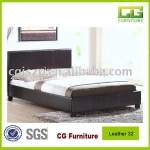 Wholesale black PU bed used double bed design furniture