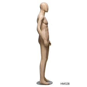 Wholesale Cheapest Price Manual Coloured Drawing Wood Grain Finished Mannequin