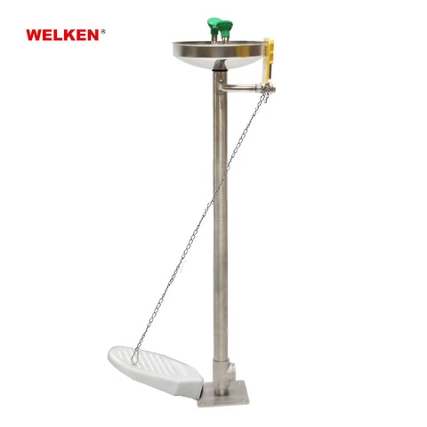 Wholesale China manufacturer abs floor stand eyewash with pedal safety products France