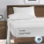 Wholesale comforters plain 400TC cotton fabric white bed duvet covers set for hotel linen