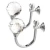 Import Wholesale Crystal Small Wall Curtain Hooks ,Good Quality Window Curtain Holder,Curtain Accessories from China