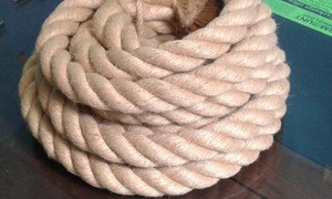 Wholesale Custom Eco-Friendly 100% Natural Jute Braided Hemp Rope Hessian Quality 14 MM Jute Rope