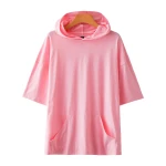 Wholesale Custom  Factory Unisex Hoodie Crewneck Casual Short Sleeve Baseball T-Shirts Tee