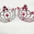 Import Wholesale elegant crown with resin stones plastic pretty tiara for girls from China