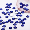 Wholesale flat back loose crystal beads 4mm royal blue resin nail art decorated with rhinestones