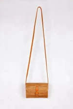 Wholesale Handmade Womens Shoulder Bags Vintage Ethnic Style Seagrass Straw Square Tote Handwoven Leather Strap Best Price