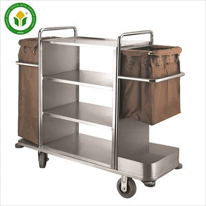 Wholesale hotel housekeeping cleaning trolley cart service maids trolley cart