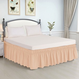 Wholesale hotel soft luxury bed sheet skirt set king size from china for baby