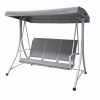Wholesale Metal Outdoor Cushion Canopy Patio Swing Chair With 3 Seats
