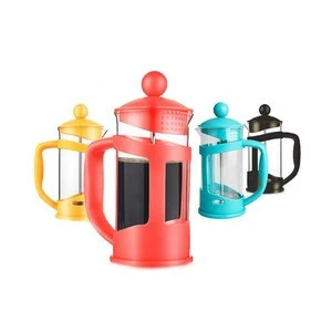 wholesale portable 1L 350ml glass tea coffee french press mug coffee maker