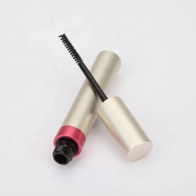 Wholesale price and high quality empty aluminum eyeliner tubes mascara tube with brush