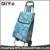 Wholesale Promotional Printed Wheeled Foldable Shopping Trolley Bags Grocery Vegetable Supermarket Shopping Cart