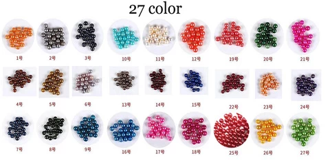Wholesale Round Oyster Pearl 2021 new 6-7mm 27mix color Freshwater Natural pearl Gift DIY Loose Decorations Vacuum Packaging