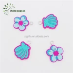 Wholesale rubber zipper head pvc zip slider double side logo