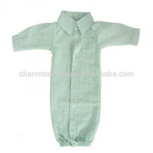 Wholesale Seersucker Nightgown Baby Sleepwear