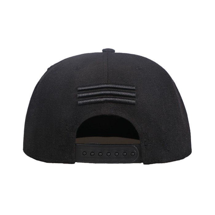 Wholesale simple custom black blank plain 3d cotton cap embroidery snapback cap
