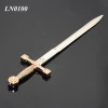 Wholesale Stylish Sword Shape Souvenirs Sliver And Gold Color Distinctive Metal Letter Opener