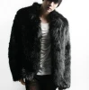 Wholesale warm winter fashion overcoats thick fur jackets faux fox fur coat men