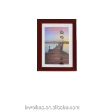 Wholesale XPM-deep red color pvc /Wood texture picture frame hot sale photo frame