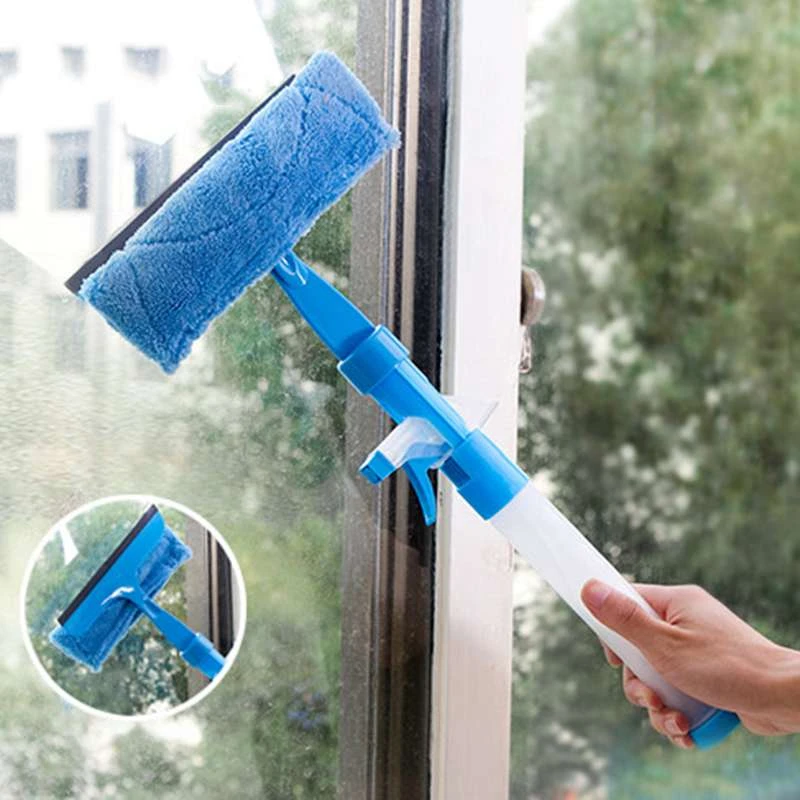 Window Cleaning Tool Rubber Window Squeegee Cleaner