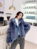 Winter 2020 locomotive sheepskin fur coat model designer ladies real fox fur coat woman fashion leather coat