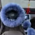 Winter car steering wheel cover fur steering wheel cover set hand sewing steering wheel cover