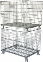 Wire mesh container, ,Storage stackable cage