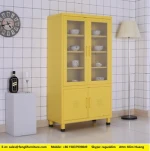 Wire mesh door sideboard metal kitchen cupboard storage cabinet