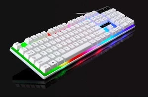 Wired Mechanical Gaming Keyboard RGB Backlit Computer Mechanical Keyboard for PC Laptop Rainbow LED Mode Keyboards B0013