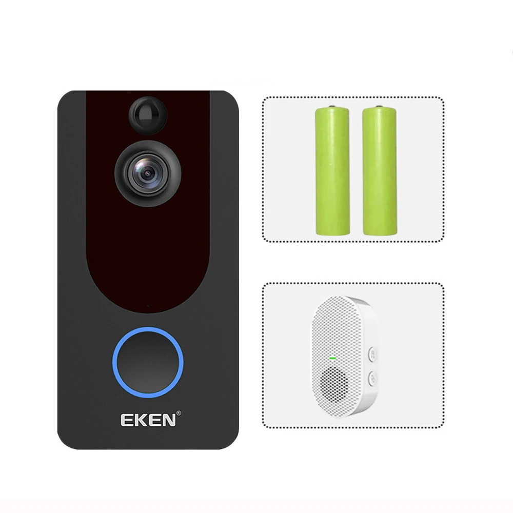 Wireless doorbell V7 video camera waterproof smart wifi life home intercom ring Timbre inteligente Slimme deurbel draadloze