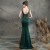 Import Women formal dress elegant washable v neck mermaid embroidery beading lady new long party evening dress from China