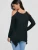 Import Women New Fashion Blouse Comfortable Round Neck Cold Shoulder Wipes Top Woman Solid Color Trendy Blouse from China