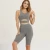 Import Women Yoga Sports Suit Sleeveless Solid Color Stitching Five Pants Suit Casual Fitness Two-piece Suit Women Workout Running Wear from China