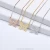 Import Womens Butterfly Stainless Steel Necklace Rose Gold Plated Origami Pendant Minimalist Bijoux Wholesale Jewelry from China