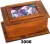 Import Wood Pet Urn with photo frame Rosewood from India