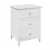 Import Wooden bedroom furniture bed side table white night stand with drawer from China
