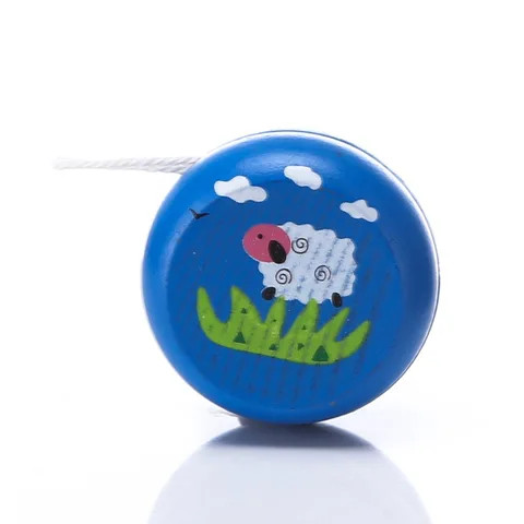 Wooden cartoon yo-yo, wooden creative childrens toys