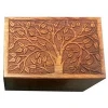 WOODEN HANDICRAFTS ATTRACTIVE WOODEN CARVED PET CREMATION URNS PRODUCT