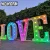 Import WOWORK wedding light up letter photo studio decoration led big marquee light for events from China