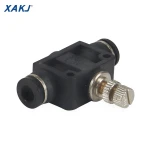XAKJ PA SA Adjustable Air Flow Speed Control Valve Pressure regulator Throttle Valve  Push-in Fitting Tube Pipe Fitting