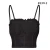 Import XUANYI   2021 wind summer lotus leaf fungus halter back sexy see-through mesh slim slim umbilical sling vest female short from China