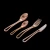 Import Xueli Disposable Gold Plastic Dessert Spoon /spoon/ Knife Cutlery Western Dessert Tableware Christmas Party Supplies from China