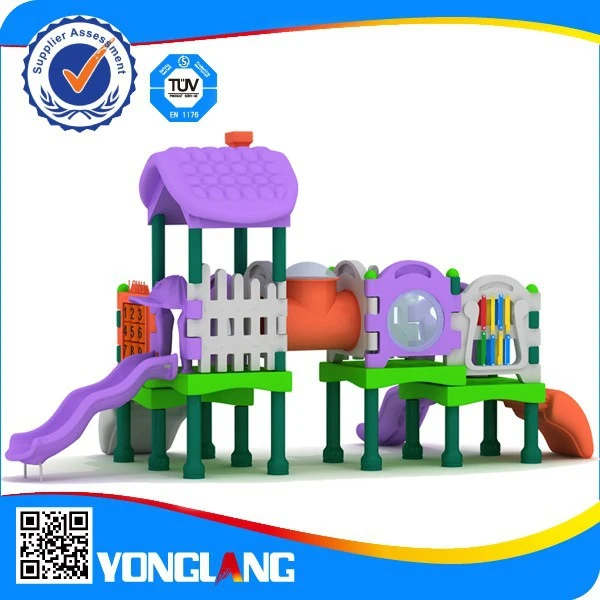 YL-Y017 Children Play Park Plastic Slides Modern Playground Baby Play Park Mini Indoor Plastic Slide Playground